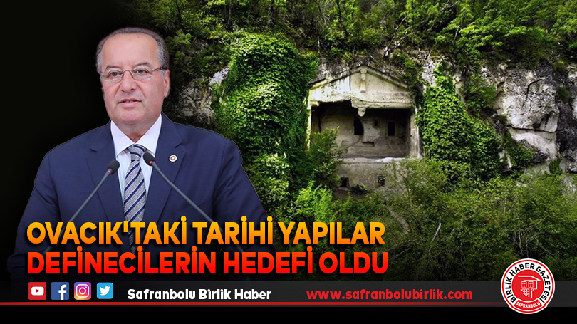 Ovacık’taki Tarihi Yapılar Definecilerin Hedefi Oldu