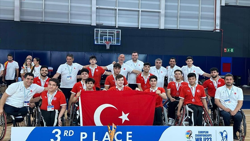 23 Yaş Altı Tekerlekli Sandalye Basketbol Milli Takımı, Avrupa üçüncüsü oldu