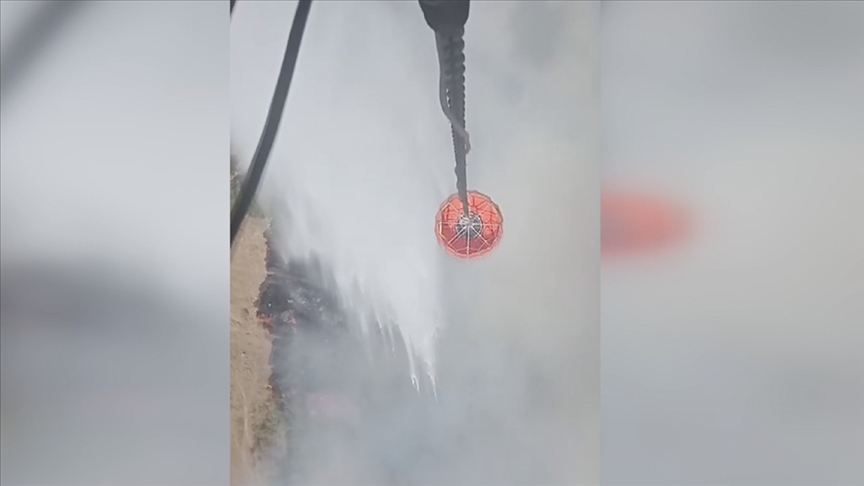 Çıkan orman yangınına müdahale ediliyor