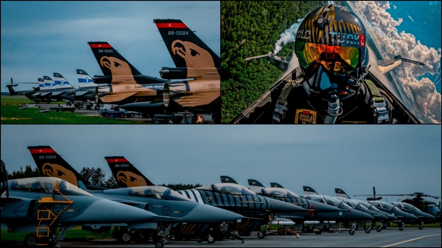 SOLOTÜRK, Finlandiya’da gerçekleştirdiği gösteri uçuşlarından görüntüler paylaştı