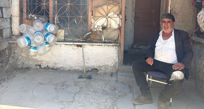 Yalnız yaşayan vatandaşın zorlu hayatı