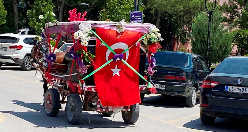 Nostaljik at arabasıyla düğün ve sünnetlerde gezi keyfi ilgi görüyor