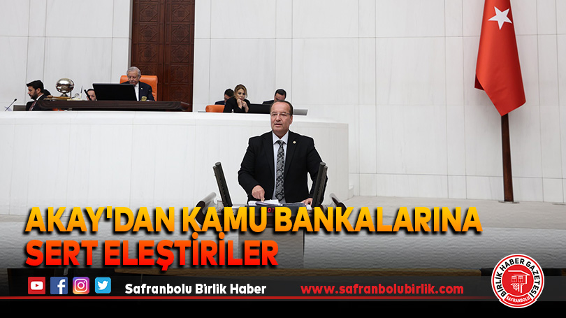 Akay’dan Kamu Bankalarına Sert Eleştiriler