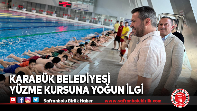 Karabük Belediyesi’nin Yüzme Kursuna Yoğun İlgi