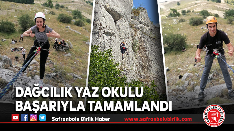 Karabük’te İlk Kez Düzenlenen Dağcılık Yaz Okulu başarıyla tamamlandı