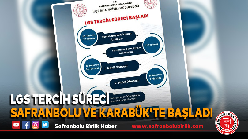 LGS Tercih Süreci Safranbolu ve Karabük’te Başladı