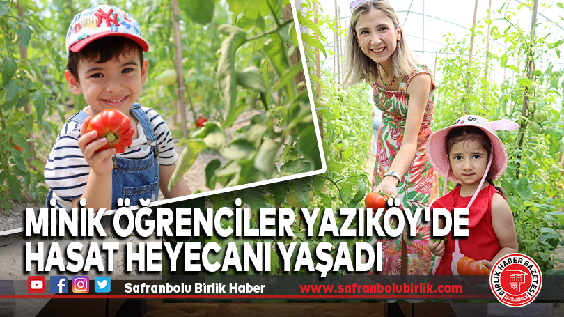 Minik Öğrenciler Yazıköy’de Hasat Heyecanı Yaşadı