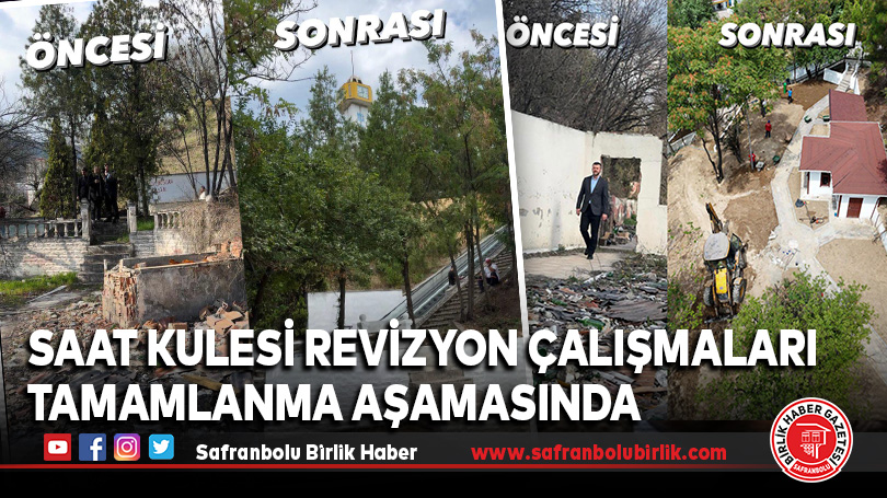 Karabük Saat Kulesi Revizyon Çalışmaları Tamamlanma Aşamasında