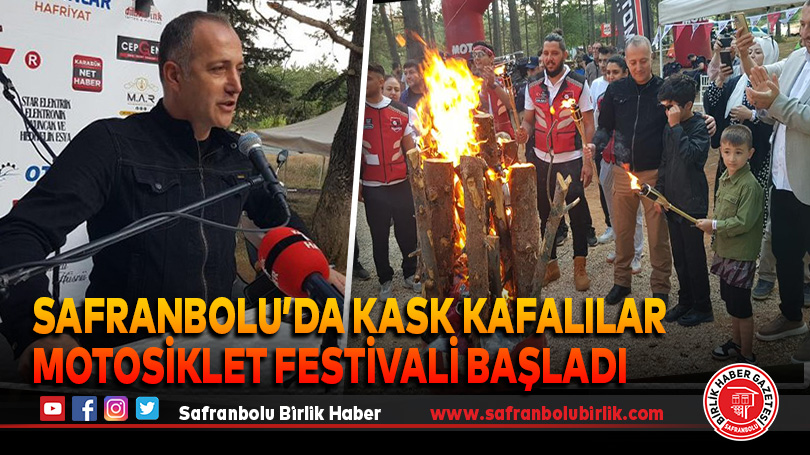Safranbolu’da Kask Kafalılar Motosiklet Festivali Başladı