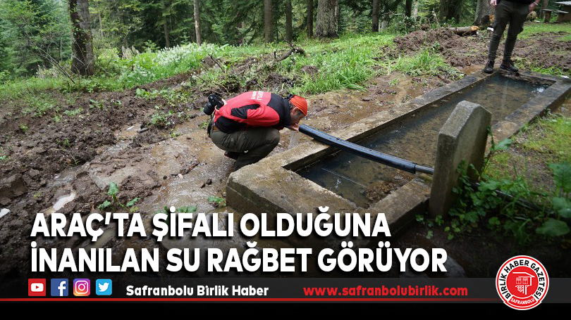 Şifalı olduğuna inanılan su rağbet görüyor