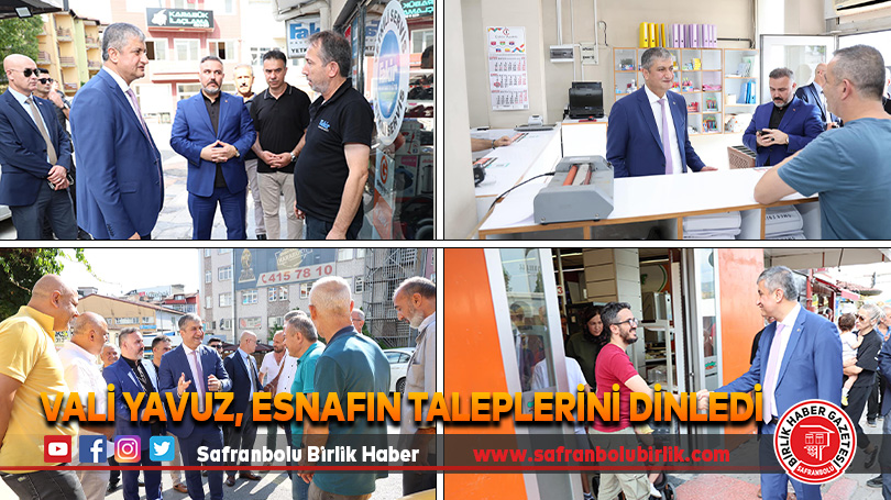 Karabük Valisi Mustafa Yavuz’dan Esnafa Ziyaret
