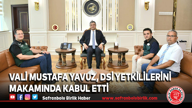 Vali Mustafa Yavuz, DSİ Yetkililerini Makamında Kabul Etti