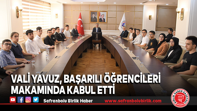 Vali Yavuz, Başarılı Öğrencileri Makamında Kabul Etti
