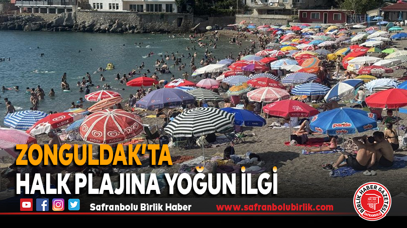 Zonguldak’ta Halk plajına yoğun ilgi