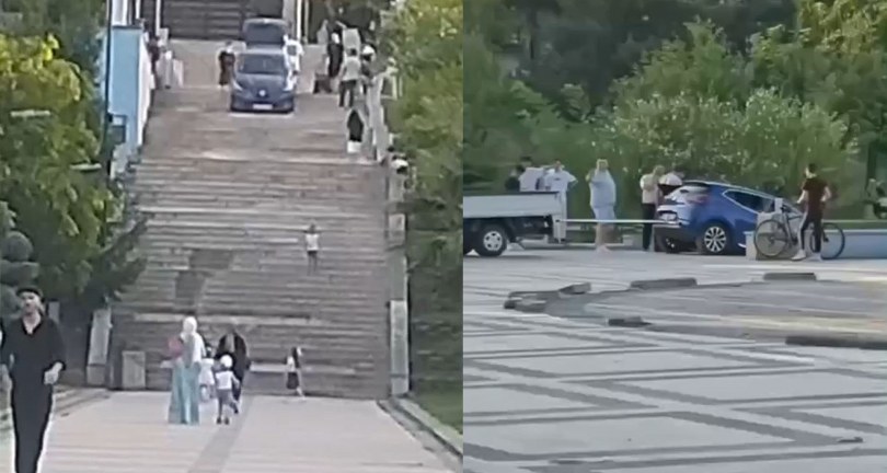 Sürücüler dikkat…Bursa’da navigasyonu karıştıran merdivenden uçuyor