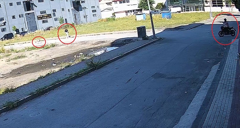 Bursa’da sokak köpeğinin saldırısından kadını kurtardı… O anlar kamerada