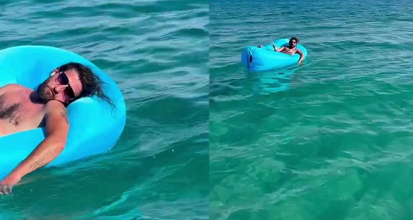 Deniz yatağında uykuya daldı, 2 mil ötede görenler şaşırdı