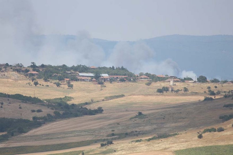 Bulgaristan-Türkiye sınırında yangın: Alevler sınıra dayandı