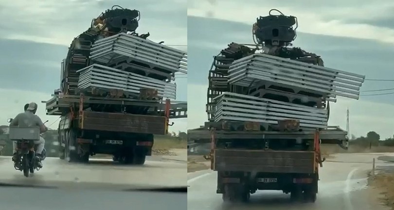 Tehlikeli taşımacılık kamerada