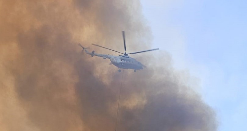 Antalya’da orman yangınına havadan ve karadan müdahale