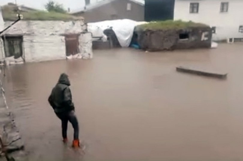 Kars’ta iki köyde sel