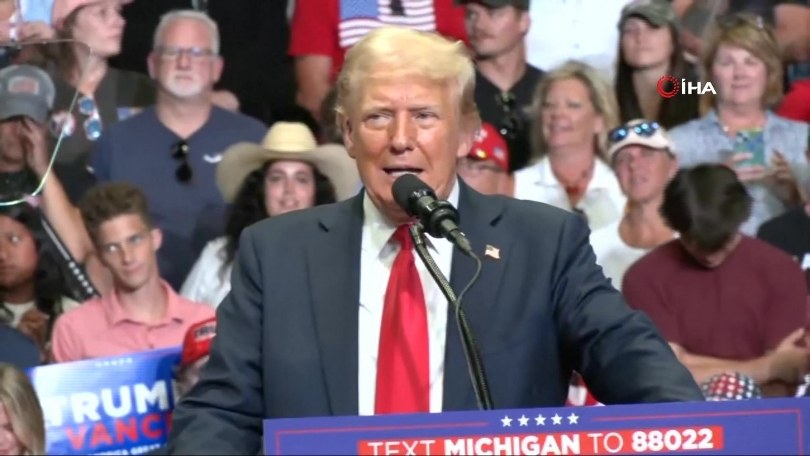 ABD Başkan Adayı Donald Trump’tan suikast girişimi sonrası ilk seçim mitingi