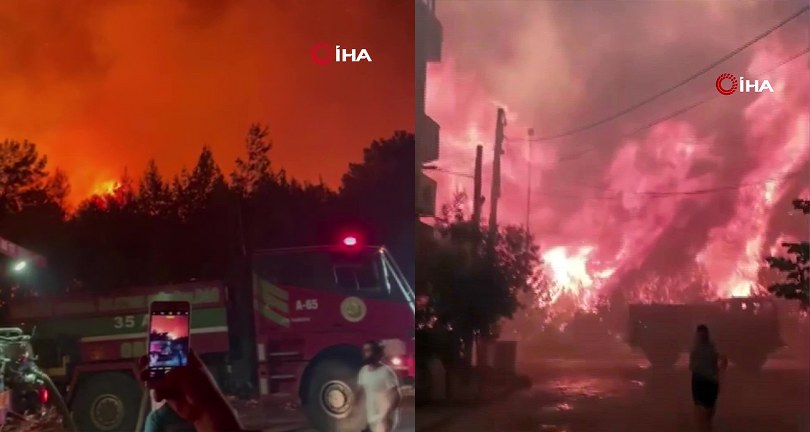 İzmir’de orman yangınıyla mücadele 18’inci saatte