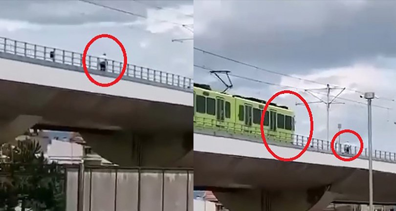 Raylarda yürüdü, metro seferleri aksadı