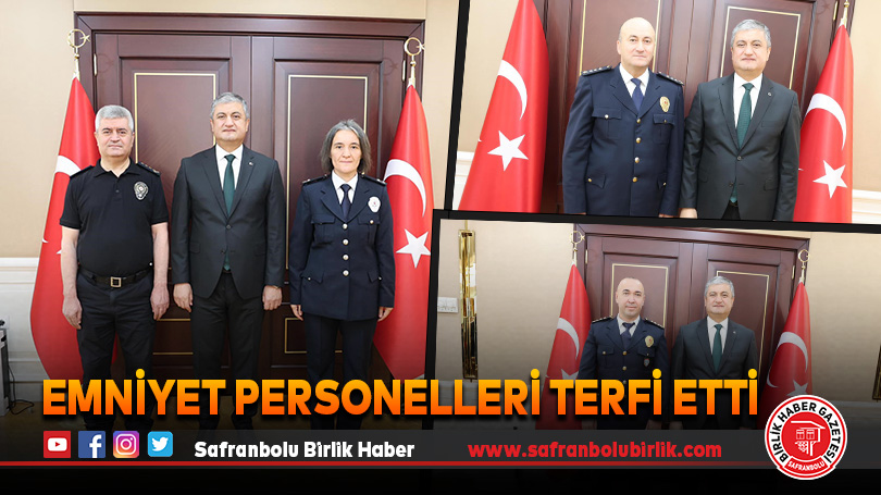 Emniyet Personellerine Rütbe Terfi Töreni