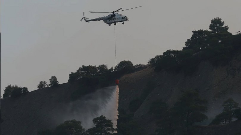 Salihli’deki orman yangını devam ediyor