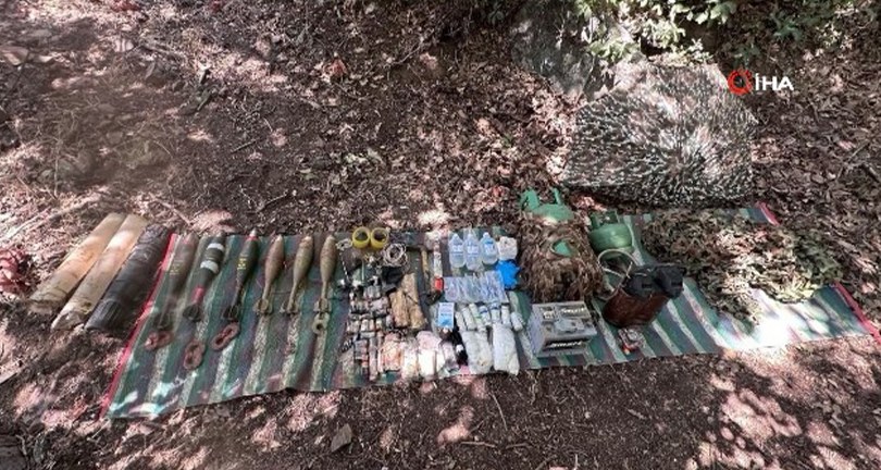 Pençe-Kilit Operasyonu bölgesinde teröristlere ait mühimmat ele geçirildi