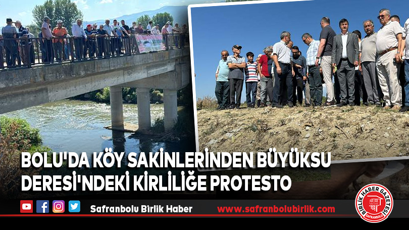 Bolu’da Köy Sakinlerinden Büyüksu Deresi’ndeki Kirliliğe Protesto