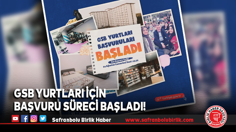 GSB Yurtları İçin Başvuru Süreci Başladı!