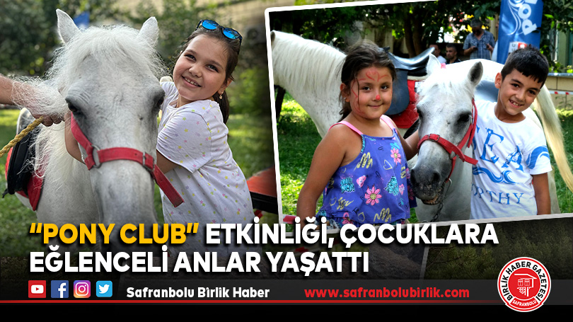 Karabük’te çocuklar küçük yaşta ata binme heyecanı yaşadı