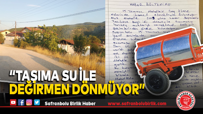 “Taşıma Su İle Değirmen Dönmüyor”