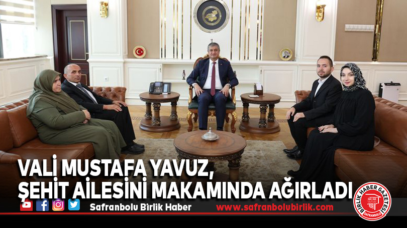 Vali Mustafa Yavuz, Şehit Ailesini Makamında Ağırladı