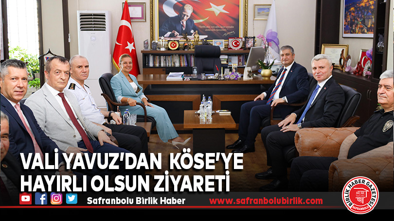 Vali Yavuz’dan Başkan Elif Köse’ye Hayırlı Olsun Ziyareti