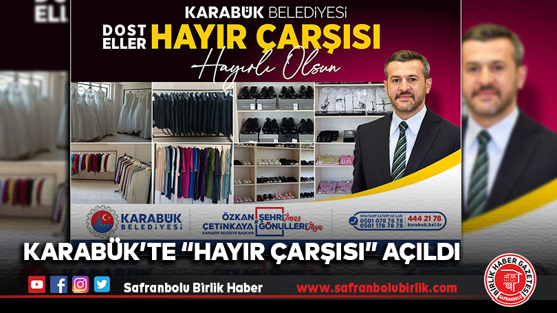 Karabük’te “Hayır Çarşısı” Açıldı
