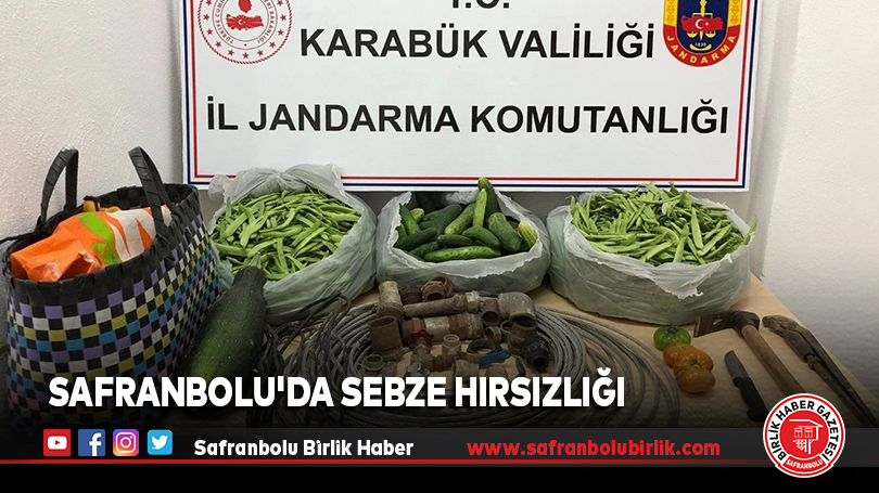Safranbolu’da Sebze Hırsızlığı