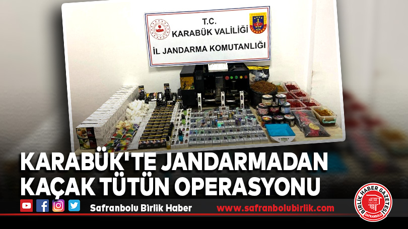 Karabük’te Jandarmadan Kaçak Tütün Operasyonu
