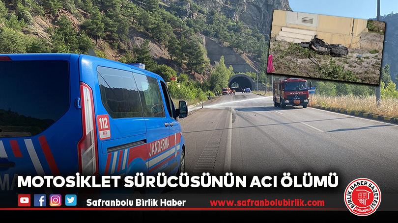 Motosiklet Sürücüsünün Acı Ölümü