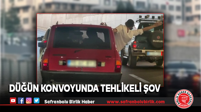 Düğün Konvoyunda Tehlikeli Şov