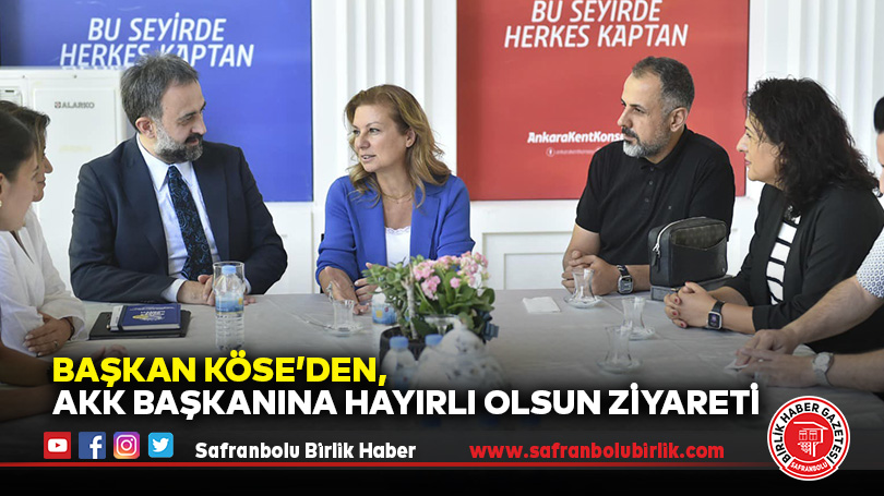 Başkan Köse’den, AKK Başkanına Hayırlı Olsun Ziyareti