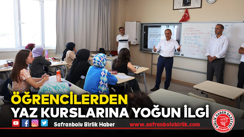 Öğrencilerden Yaz Kurslarına Yoğun İlgi