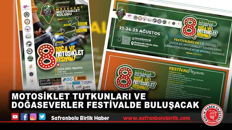 Motosiklet Tutkunları ve Doğaseverler Festivalde Buluşacak