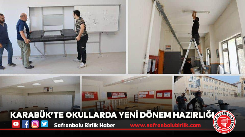 Karabük’te Okullarda Yeni Dönem Hazırlığı
