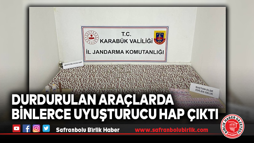 Durdurulan Araçlarda Binlerce Uyuşturucu Hap Çıktı