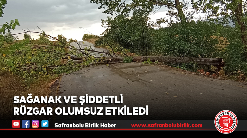 Sağanak ve Şiddetli Rüzgar Olumsuz Etkiledi