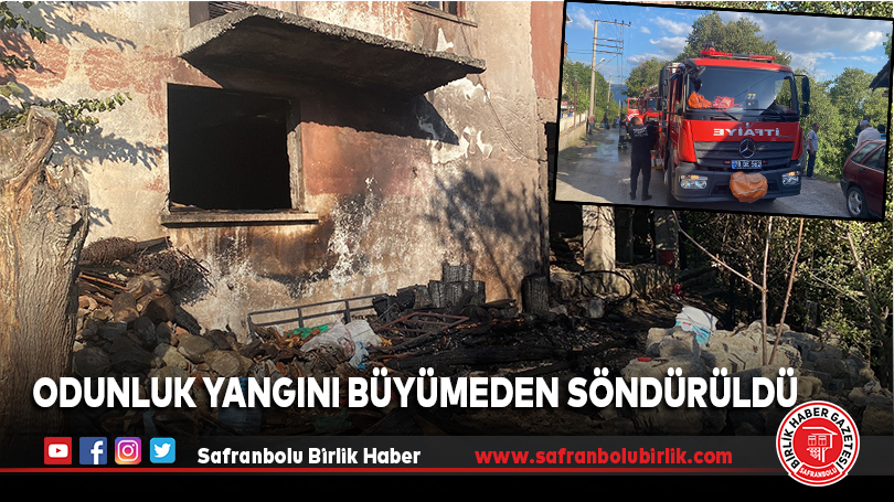 Odunluk Yangını Büyümeden Söndürüldü