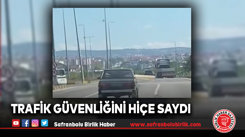 Trafik Güvenliğini Hiçe Sayan Sürücüye Ceza